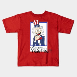 Pushy Patriot Kids T-Shirt